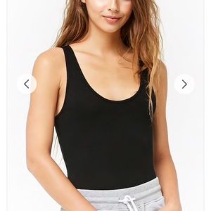 Ribbed knit burgundy bodysuit